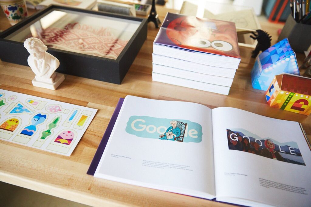 Google Doodles Book, Source: Google